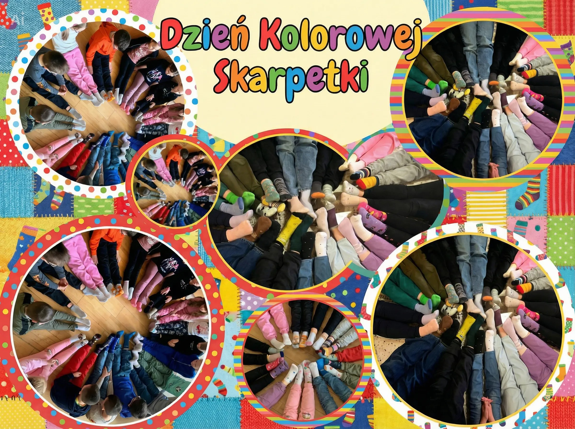 Dziś panują u nas kolorowe skarpetki Dzień Skarpetki